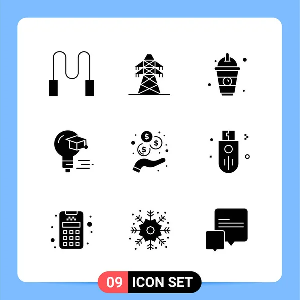 Conjunto Iconos Creativos Universales Simplemente Vector Ilustraciones Para Aplicaciones Web — Vector de stock