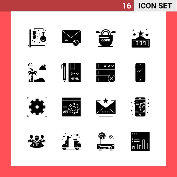 Conjunto Iconos Creativos Universales Simplemente Vector Ilustraciones Para Aplicaciones Web — Vector de stock