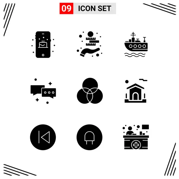 Set Universal Creative Icons Simply Vector Illustrations Web Mobile Apps — Stock Vector