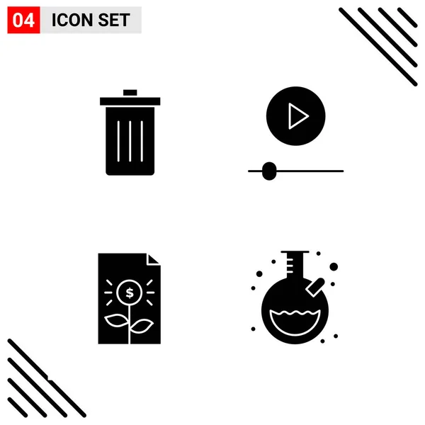 Conjunto Iconos Creativos Universales Simplemente Vector Ilustraciones Para Aplicaciones Web — Vector de stock