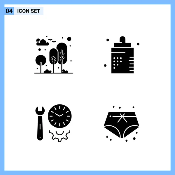 Conjunto Iconos Creativos Universales Simplemente Vector Ilustraciones Para Aplicaciones Web — Archivo Imágenes Vectoriales