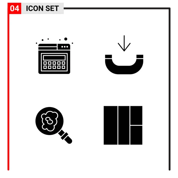 Set Universeller Kreativer Symbole Einfach Vektorillustrationen Für Web Und Mobile — Stockvektor