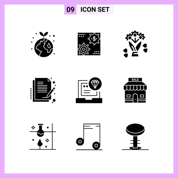 Set of 25 Universal Business Icons Vector — Stockový vektor