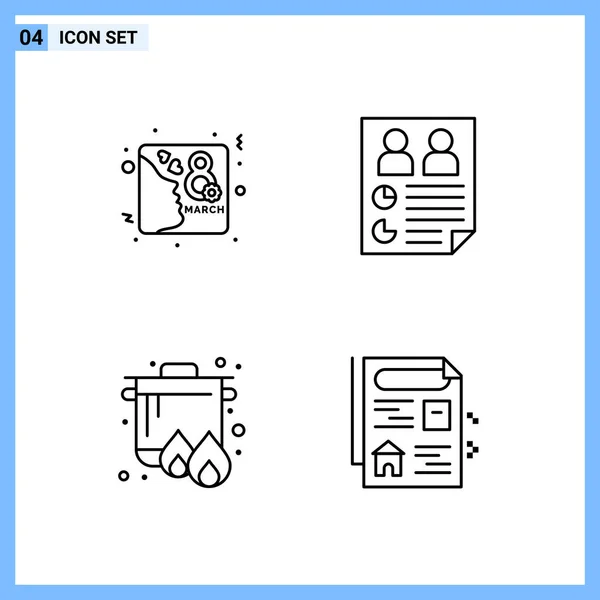 Set de 25 iconos de negocio universales Vector — Vector de stock