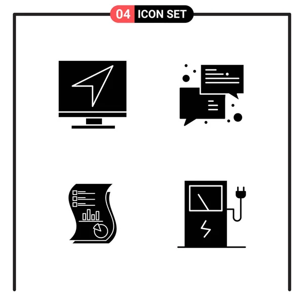 Set Dari Ikon Kreatif Universal Cukup Ilustrasi Vektor Untuk Aplikasi - Stok Vektor