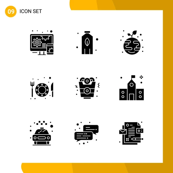 Conjunto Iconos Creativos Universales Simplemente Vector Ilustraciones Para Aplicaciones Web — Vector de stock