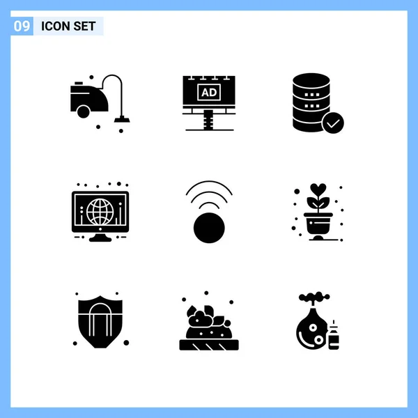 Conjunto Iconos Creativos Universales Simplemente Vector Ilustraciones Para Aplicaciones Web — Vector de stock