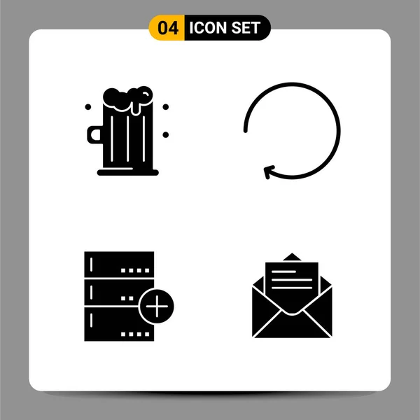 Conjunto Iconos Creativos Universales Simplemente Vector Ilustraciones Para Aplicaciones Web — Archivo Imágenes Vectoriales