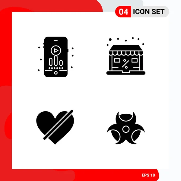 Conjunto Iconos Creativos Universales Simplemente Vector Ilustraciones Para Aplicaciones Web — Archivo Imágenes Vectoriales