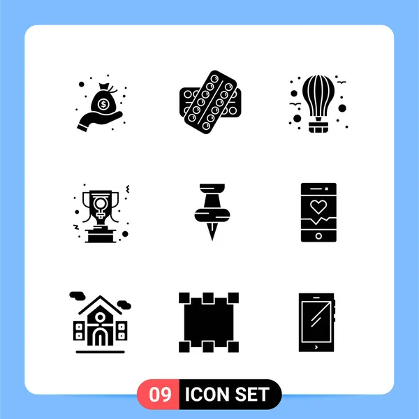 Conjunto Iconos Creativos Universales Simplemente Vector Ilustraciones Para Aplicaciones Web — Vector de stock