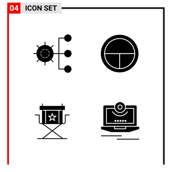 Set Universal Creative Icons Simply Vector Illustrations Web Mobile Apps — Stock Vector