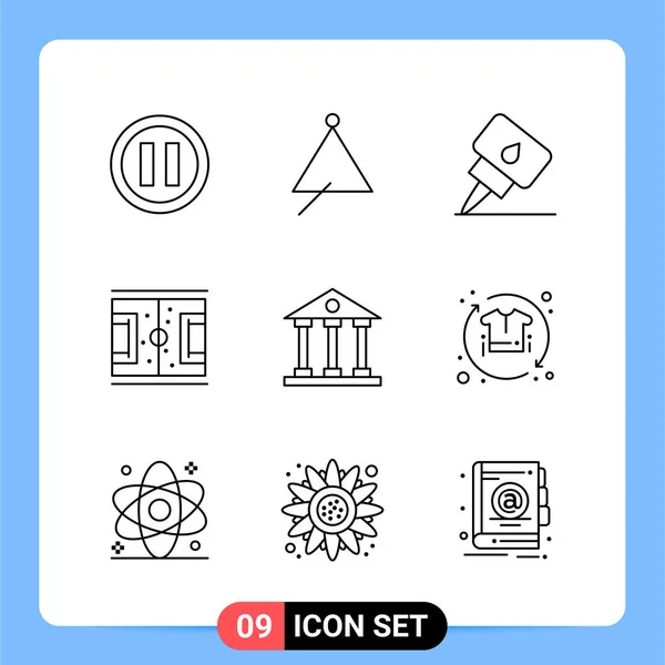 Conjunto Iconos Creativos Universales Simplemente Vector Ilustraciones Para Aplicaciones Web — Archivo Imágenes Vectoriales