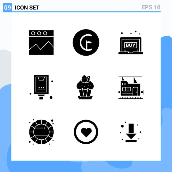 Set Universal Creative Icons Simply Vector Illustrations Web Mobile Apps — Stock Vector