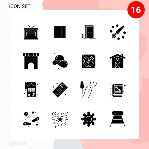 Set Universal Creative Icons Simply Vector Illustrations Web Mobile Apps — Stock Vector