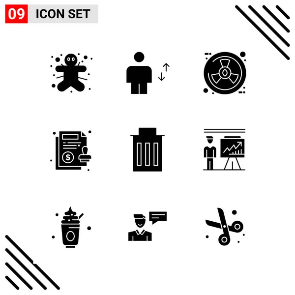 Conjunto Iconos Creativos Universales Simplemente Vector Ilustraciones Para Aplicaciones Web — Archivo Imágenes Vectoriales