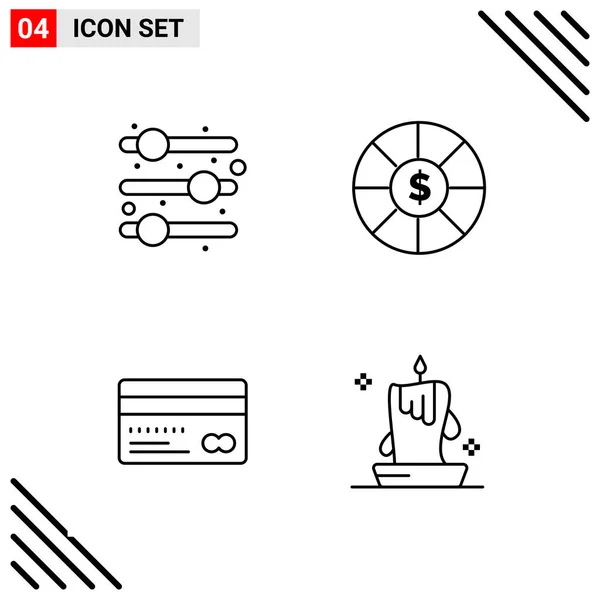 Set de 25 iconos de negocio universales Vector — Vector de stock