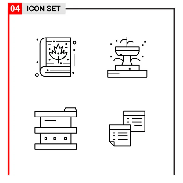 Conjunto Ícones Criativos Universais Simplesmente Vetor Ilustrações Para Web Aplicativos — Vetor de Stock