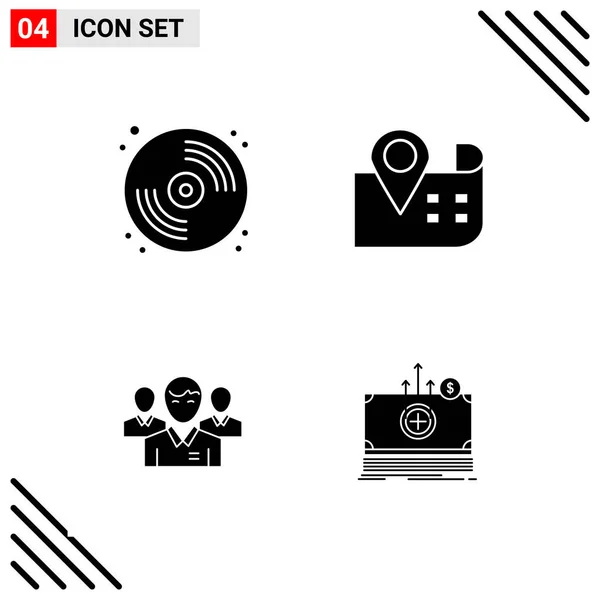 Conjunto de 16 iconos universales Vector de negocios — Vector de stock