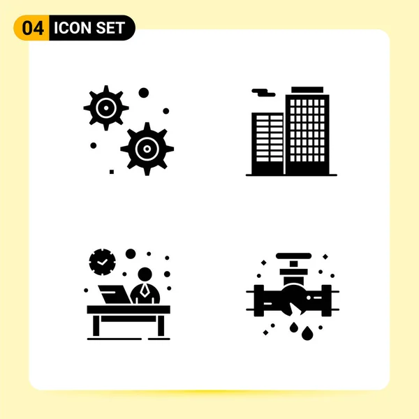 Conjunto Iconos Creativos Universales Simplemente Vector Ilustraciones Para Aplicaciones Web — Vector de stock