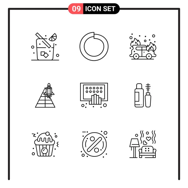 Set of 25 Universal Business Icons Vector — Stock Vector