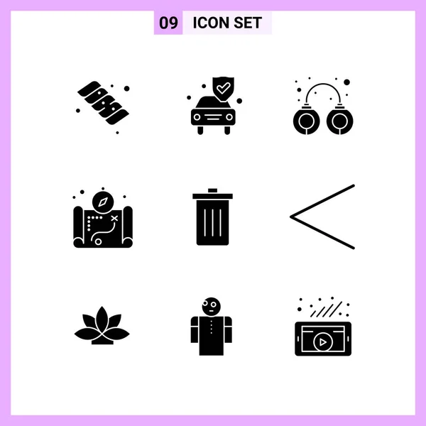 Conjunto Iconos Creativos Universales Simplemente Vector Ilustraciones Para Aplicaciones Web — Archivo Imágenes Vectoriales