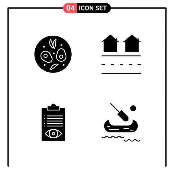 Conjunto Iconos Creativos Universales Simplemente Vector Ilustraciones Para Aplicaciones Web — Archivo Imágenes Vectoriales