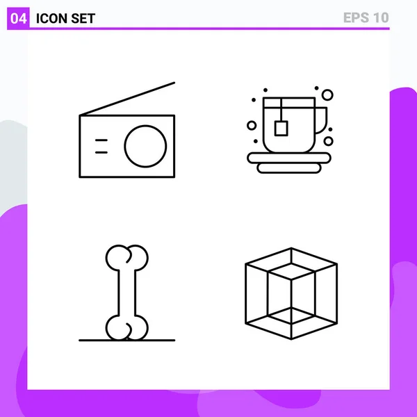 Conjunto de 16 iconos universales Vector de negocios — Vector de stock