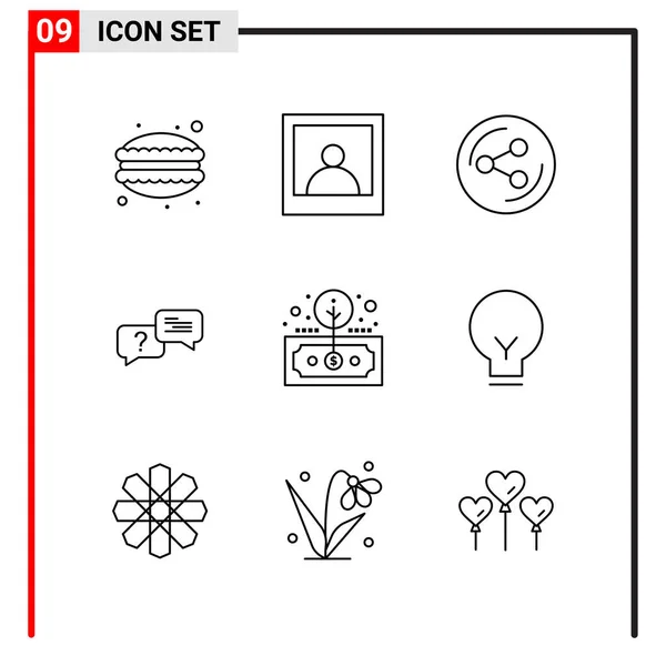 Set van 25 Universele Business Iconen Vector — Stockvector