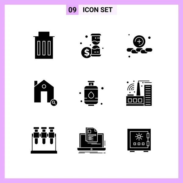 Conjunto Iconos Creativos Universales Ilustración Vectorial — Archivo Imágenes Vectoriales