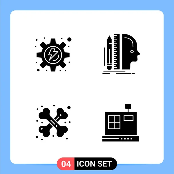 Conjunto Iconos Creativos Universales Simplemente Vector Ilustraciones Para Aplicaciones Web — Vector de stock