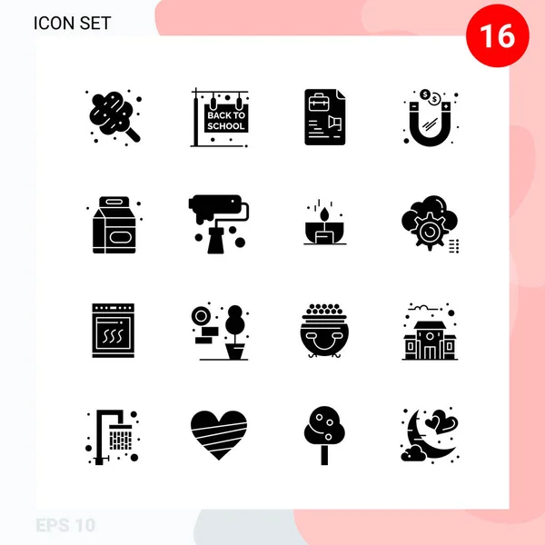 Conjunto Iconos Creativos Universales Simplemente Vector Ilustraciones Para Aplicaciones Web — Archivo Imágenes Vectoriales