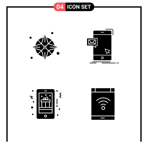 Conjunto Iconos Creativos Universales Simplemente Vector Ilustraciones Para Aplicaciones Web — Archivo Imágenes Vectoriales