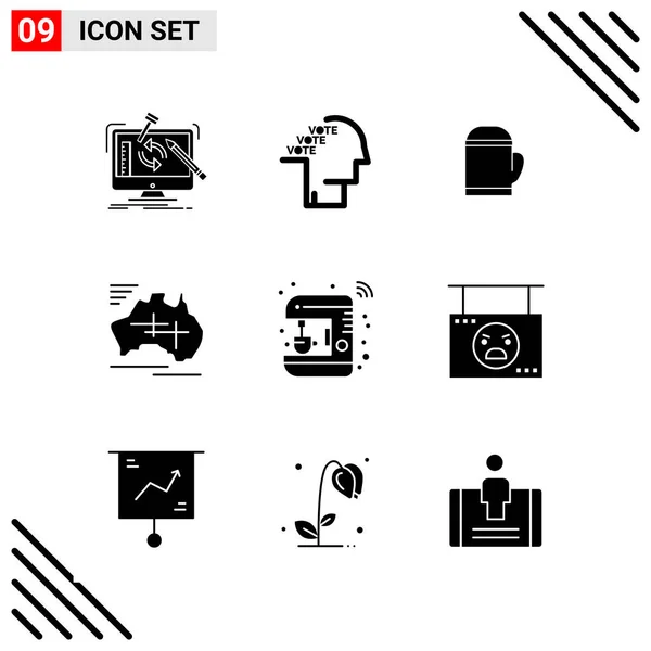 Conjunto Iconos Creativos Universales Simplemente Vector Ilustraciones Para Aplicaciones Web — Archivo Imágenes Vectoriales