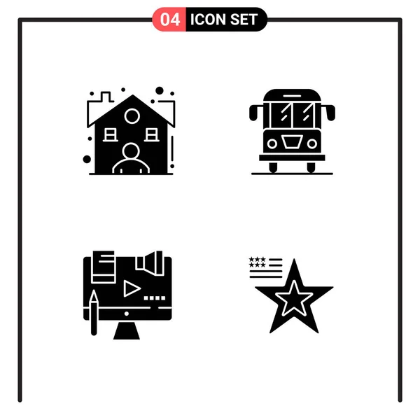 Conjunto Iconos Creativos Universales Simplemente Vector Ilustraciones Para Aplicaciones Web — Archivo Imágenes Vectoriales