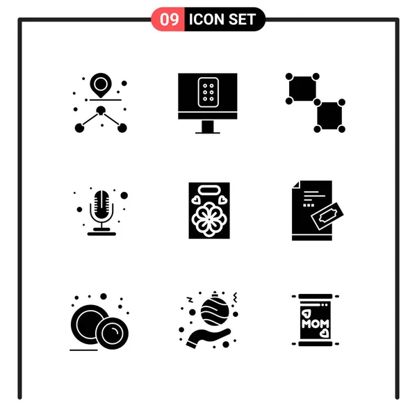 Conjunto Iconos Creativos Universales Simplemente Vector Ilustraciones Para Aplicaciones Web — Archivo Imágenes Vectoriales