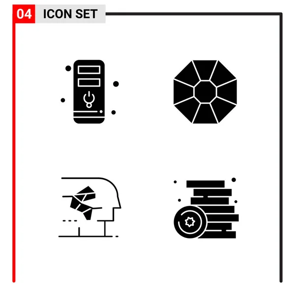 Set Universal Creative Icons Simply Vector Illustrations Web Mobile Apps — Stock Vector