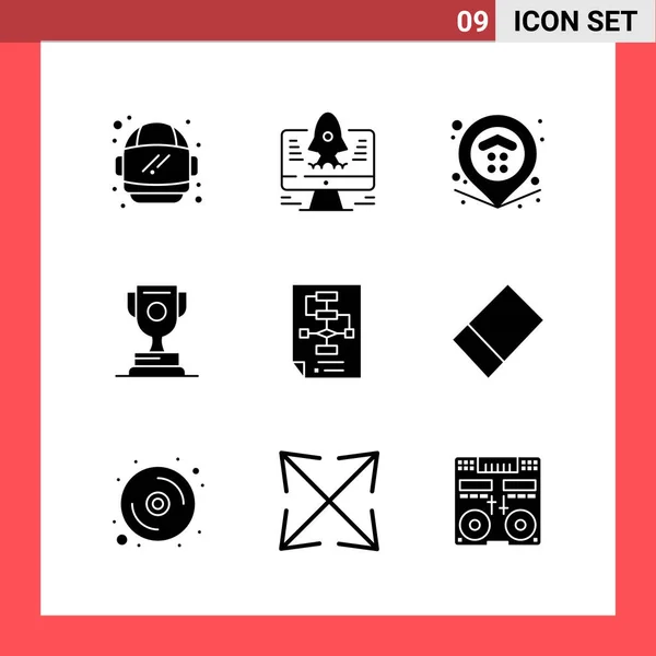 Conjunto Iconos Creativos Universales Simplemente Vector Ilustraciones Para Aplicaciones Web — Vector de stock