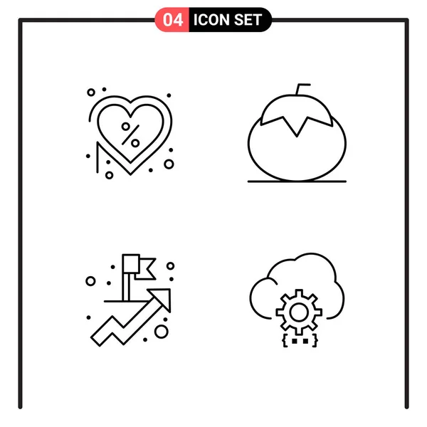 Set Universal Creative Icons Simply Vector Illustrations Web Mobile Apps — Stock Vector