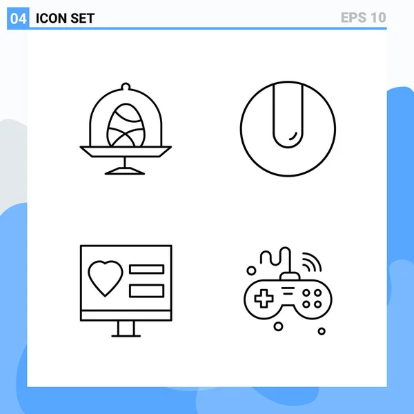 Set Universal Creative Icons Simply Vector Illustrations Web Mobile Apps — Stock Vector