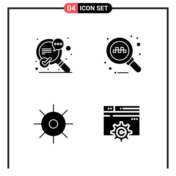 Set Dari Ikon Kreatif Universal Cukup Ilustrasi Vektor Untuk Aplikasi - Stok Vektor