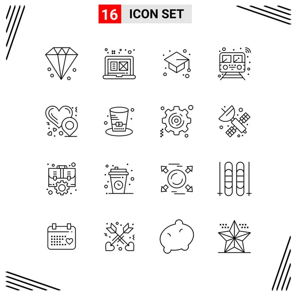 Set Universal Creative Icons Simply Vector Illustrations Web Mobile Apps — Stock Vector