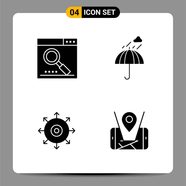 Set Universal Creative Icons Simply Vector Illustrations Web Mobile Apps — Stock Vector