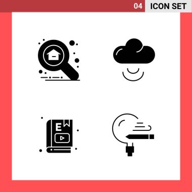 Evrensel yaratıcı simgeler kümesi, web ve mobil uygulamalar ve projeler için basit vektör illüstrasyonları 