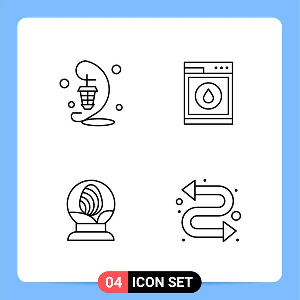 Conjunto Iconos Creativos Universales Simplemente Vector Ilustraciones Para Aplicaciones Web — Vector de stock