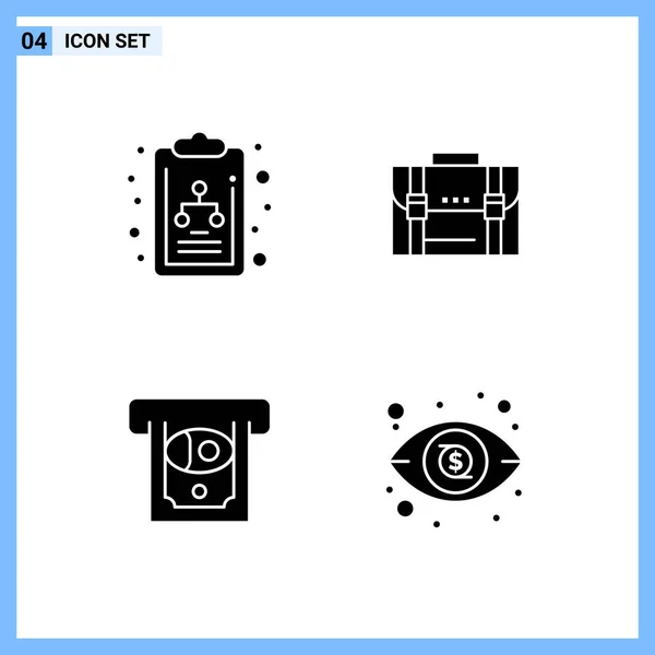 Set of 16 Universal Icons Business Vector — 스톡 벡터