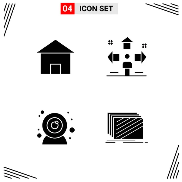 Conjunto Iconos Creativos Universales Simplemente Vector Ilustraciones Para Aplicaciones Web — Vector de stock