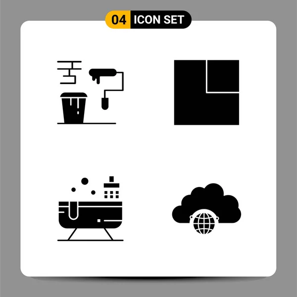 Set Universal Creative Icons Simply Vector Illustrations Web Mobile Apps — Stock Vector