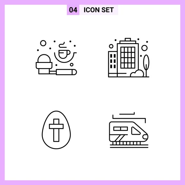 Set Universele Creatieve Iconen Vectorillustratie — Stockvector