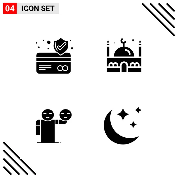 Conjunto Iconos Creativos Universales Simplemente Vector Ilustraciones Para Aplicaciones Web — Vector de stock