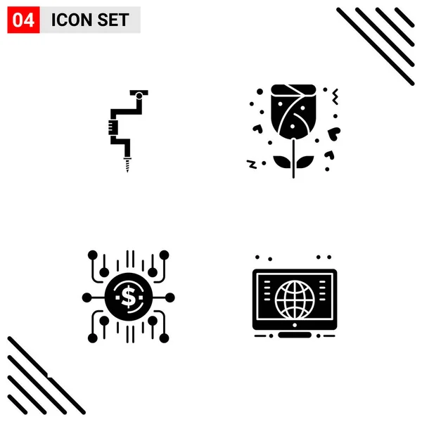 Conjunto Iconos Creativos Universales Simplemente Vector Ilustraciones Para Aplicaciones Web — Vector de stock